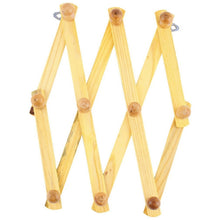 Load image into Gallery viewer, Solid Wooden Retractable Wall Hanging Folding Coat Rack Drying Rack, Coat Rack Drying Rack