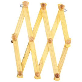 Solid Wooden Retractable Wall Hanging Folding Coat Rack Drying Rack, Coat Rack Drying Rack
