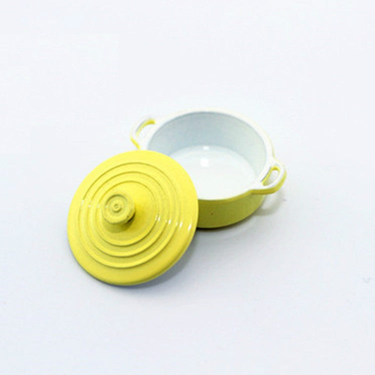 Doll House Mini Accessories Kitchen Cooking Utensils Mini Candy Color Soup Pot