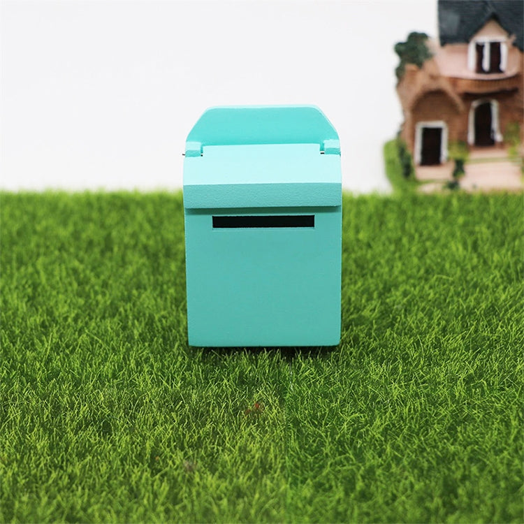 2 PCS 1:12 Doll House Accessories Mini Wooden Mailbox