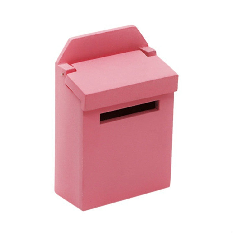 2 PCS 1:12 Doll House Accessories Mini Wooden Mailbox