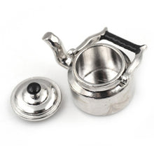 Load image into Gallery viewer, Dollhouse Miniature Metal Tea Kettle Pot Classic Pretend Play Furniture Toys for Kitchen Accessory