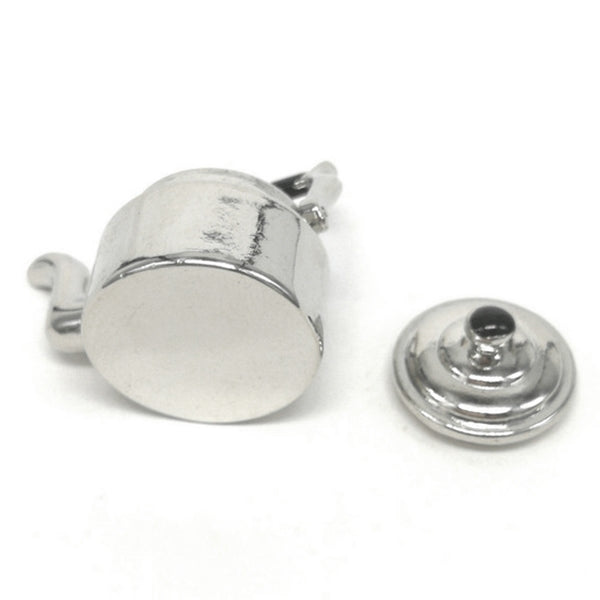 Dollhouse Miniature Metal Tea Kettle Pot Classic Pretend Play Furniture Toys for Kitchen Accessory