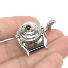 Load image into Gallery viewer, Dollhouse Miniature Metal Tea Kettle Pot Classic Pretend Play Furniture Toys for Kitchen Accessory