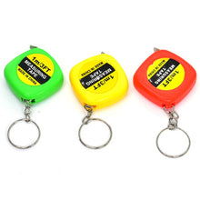 Load image into Gallery viewer, 4 PCS Portable Easy to Retract Square Small Tape Measure Key Ring Pendant, Key Ring Pendant