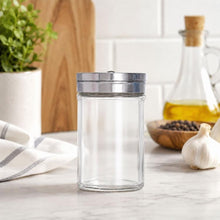 Load image into Gallery viewer, Stainless Steel Lid Glass Seasoning Jar Kitchen Supplies, Transparent