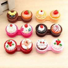 Load image into Gallery viewer, Cartoon Cute Cream Cake Glasses Double Box Contact Lenses Couple Box