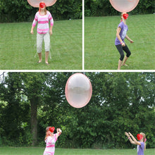 Load image into Gallery viewer, Bubble Ball TPR Blowing Balloon Racket Ball Toy