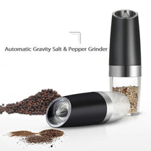 Load image into Gallery viewer, Automatic Electric Pepper Grinder Salt Mill with LED Light, Automatic Electric Pepper Grinder
