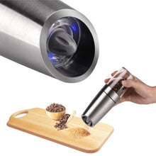 Load image into Gallery viewer, Automatic Electric Pepper Grinder Salt Mill with LED Light, Automatic Electric Pepper Grinder