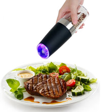 Load image into Gallery viewer, Automatic Electric Pepper Grinder Salt Mill with LED Light, Automatic Electric Pepper Grinder