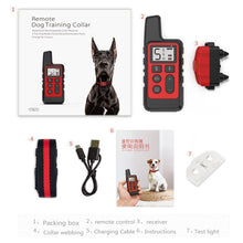 Load image into Gallery viewer, 500m Dog Training Bark Stopper Remote Control Electric Shock Waterproof Electronic Collar
