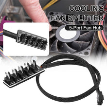Load image into Gallery viewer, 2 PCS Computer Fan PWM Hub Computer Chassis Fan Hub, A Drag Five, A Drag Four