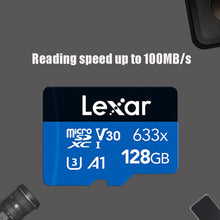 Load image into Gallery viewer, Lexar 633x 128GB  High-speed Driving Recorder Dedicated TF Card Mobile Phone Memory Card, 128GB