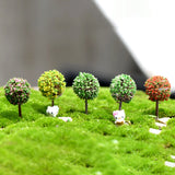 3 PCS Artificial Tree Miniature Garden Home Decoration, Random Color Delivery, Artificial Tree Decoration