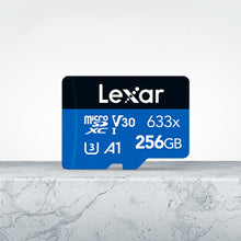 Load image into Gallery viewer, Lexar 633x 256GB High-speed Mobile Phone Camera Memory TF Card Switch Expansion Driving Recorder Dedicated Storage Flash Memory Card, 256GB
