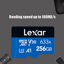 Load image into Gallery viewer, Lexar 633x 256GB High-speed Mobile Phone Camera Memory TF Card Switch Expansion Driving Recorder Dedicated Storage Flash Memory Card, 256GB