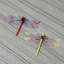 Load image into Gallery viewer, 4 PCS/Set Simulation Dragonfly Magnetic Refrigerator Stickers Home Wall Garden Decoration