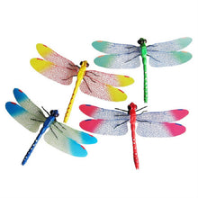 Load image into Gallery viewer, 4 PCS/Set Simulation Dragonfly Magnetic Refrigerator Stickers Home Wall Garden Decoration