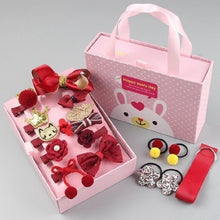 Load image into Gallery viewer, 18pcs / Sets Baby Hair Accessories Girls Hairpin Hair Ring Boxed, TBD077045401A, TBD077045401B, TBD077045401C, TBD077045401D, TBD077045401E