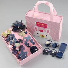 Load image into Gallery viewer, 18pcs / Sets Baby Hair Accessories Girls Hairpin Hair Ring Boxed, TBD077045401A, TBD077045401B, TBD077045401C, TBD077045401D, TBD077045401E
