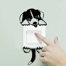 Load image into Gallery viewer, Cartoon Cute Puppy Decorative Switch Wall Sticker PVC Waterproof Sticker