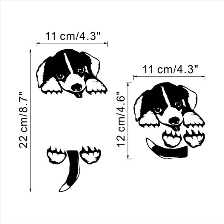 Cartoon Cute Puppy Decorative Switch Wall Sticker PVC Waterproof Sticker