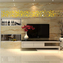 Load image into Gallery viewer, 12 PCS/S 3D Mirror Removable Wall Sticker For Living Room Bedroom TV Background Mirror Mural Wall  Decor