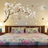 2 PCS/Set DIY Tree Birds Flower Home Decor Wall Stickers