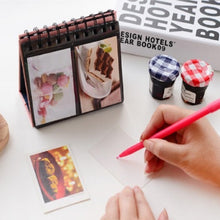 Load image into Gallery viewer, Calendar Style Desktop Standing Brand Name Folder Mini Desk 3 inch 68 Photos Album Book