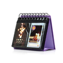 Load image into Gallery viewer, Calendar Style Desktop Standing Brand Name Folder Mini Desk 3 inch 68 Photos Album Book