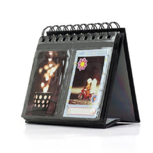 Load image into Gallery viewer, Calendar Style Desktop Standing Brand Name Folder Mini Desk 3 inch 68 Photos Album Book