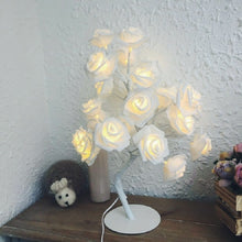 Load image into Gallery viewer, Rose Bedside Night Light Girl Heart Room Decoration Table Lamp, AC 220V