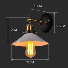Load image into Gallery viewer, Retro Bar Aisle Staircase Balcony Engineering LED Wall Lamp, 22cm, 24cm, 26cm, 30cm