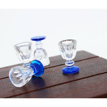 Load image into Gallery viewer, 3 PCS Mini Transparent Goblet Glasses Beer Mug Doll House Model Accessories