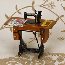 Load image into Gallery viewer, Mini Sewing Machine Toy Doll House Decoration Scene Model