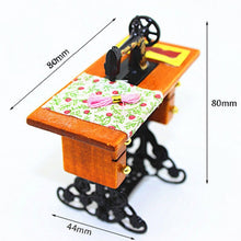 Load image into Gallery viewer, Mini Sewing Machine Toy Doll House Decoration Scene Model