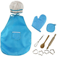 Load image into Gallery viewer, 3 PCS Chef Kitchen Baking Tools Apron Girl Toy Set Kindergarten Stage Photography Play Costume Props