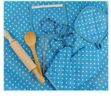 Load image into Gallery viewer, 3 PCS Chef Kitchen Baking Tools Apron Girl Toy Set Kindergarten Stage Photography Play Costume Props