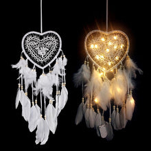 Load image into Gallery viewer, Creative Hand-Woven Crafts Dream Catcher Home Car Wall Hanging Decoration, With Light, Without Light