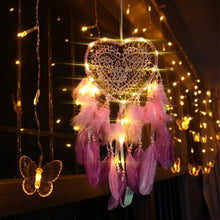 Load image into Gallery viewer, Creative Hand-Woven Crafts Dream Catcher Home Car Wall Hanging Decoration, With Light, Without Light