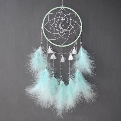 DIY Handmade Decorative Dream Catcher Wall Hanging Dreamcatcher Feather Crafts Kids Stuff Wall Room Decor