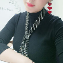 Load image into Gallery viewer, Women Sequined Rhinestone Bow Tie Dance Costume Accessories