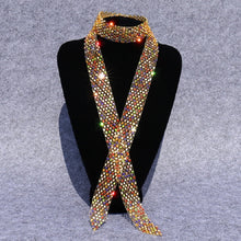 Load image into Gallery viewer, Women Sequined Rhinestone Bow Tie Dance Costume Accessories