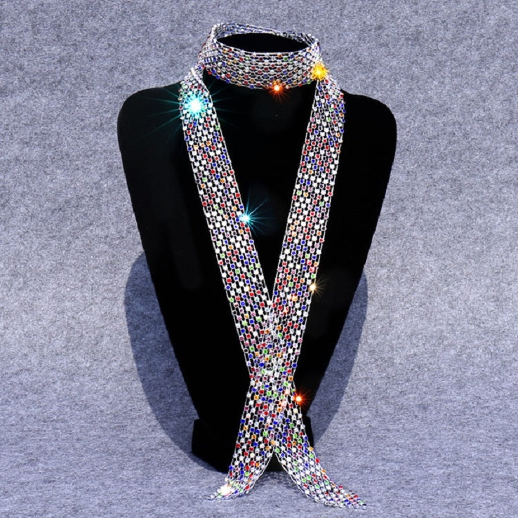 Women Sequined Rhinestone Bow Tie Dance Costume Accessories