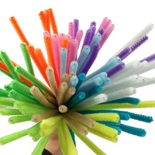 Load image into Gallery viewer, 100 PCS Plush Stick Children Educational Toys Handmade Materials, Random Color Delivery