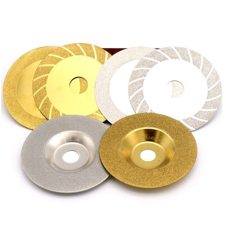 100mm Electroplated Diamond Grinding Slice Glass Grinding Disc 4 Inch Diamond Cutting Piece Alloy Sand Circular Saw Blade, 100mm Picture Three, 100mm Picture One, 100mm Picture Two
