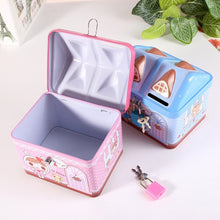 Load image into Gallery viewer, Children Cartoon Saving Small Coin Storage House Piggy Bank, Pink, Blue
