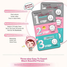 Load image into Gallery viewer, 3 PCS Beauty Pig Nose Mask Remove Blackhead Acne Remover Clear Black Head 3 Step Kit Skin, Blue, Red