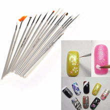 Load image into Gallery viewer, 15 PCS/Set Nail Art Tools Brushes for Manicure Rhinestones Nails Decorations Nail Nrush Kit Painting Fingernail Tool Pen Kit